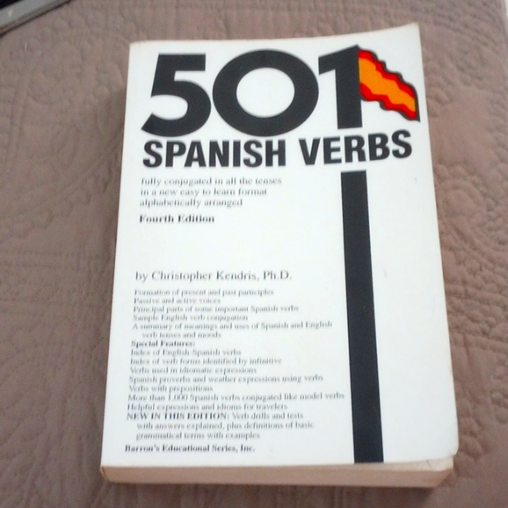 Barron’s 501 Spanish Verbs Book